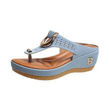 Cargar imagen en el visor de la galería, Libiyi Ladies Flip Flop Wedge slippers - Libiyi