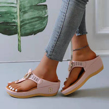 Cargar imagen en el visor de la galería, Libiyi Ladies Flip Flop Wedge slippers - Libiyi