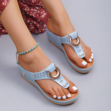 Cargar imagen en el visor de la galería, Libiyi Ladies Flip Flop Wedge slippers - Libiyi