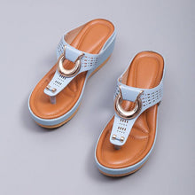 Cargar imagen en el visor de la galería, Libiyi Ladies Flip Flop Wedge slippers - Libiyi