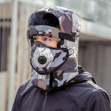 Cargar imagen en el visor de la galería, Unisex Winter Warm Hat with Windproof Facemask and Windproof Glasses - Libiyi