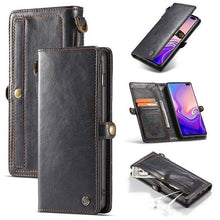 Cargar imagen en el visor de la galería, Samsung  Wallet Magnetic Case With Wrist Strap Detachable 2 in 1 Back Cover - Libiyi