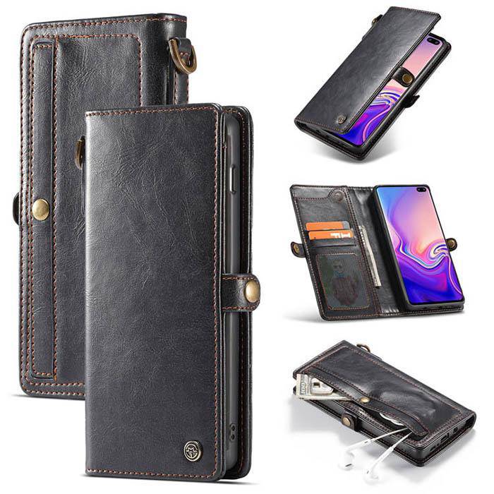 Samsung  Wallet Magnetic Case With Wrist Strap Detachable 2 in 1 Back Cover - Libiyi