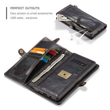 Cargar imagen en el visor de la galería, Samsung  Wallet Magnetic Case With Wrist Strap Detachable 2 in 1 Back Cover - Libiyi