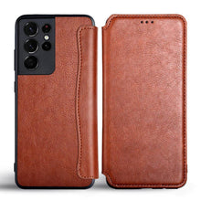 Laden Sie das Bild in den Galerie-Viewer, Flip Leather Case for Samsung Galaxy S21 Series - Libiyi