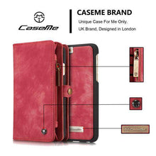 Cargar imagen en el visor de la galería, Zipper Wallet Magnetic Case Detachable 2 in 1 Cover For iPhone - Libiyi