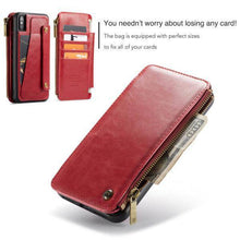 Load image into Gallery viewer, Business Zipper Wallet Detachable 2 in 1 Case For iPhone - Libiyi