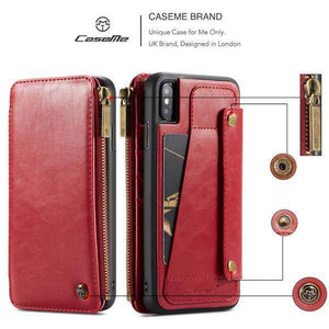 Business Zipper Wallet Detachable 2 in 1 Case For iPhone - Libiyi