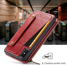 Load image into Gallery viewer, Business Zipper Wallet Detachable 2 in 1 Case For iPhone - Libiyi