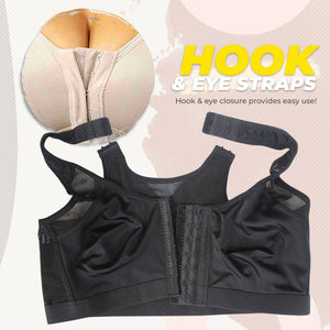 Front Closure Support Sport Bra - Libiyi