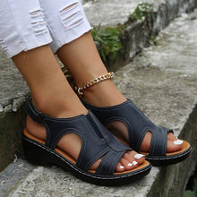 Laden Sie das Bild in den Galerie-Viewer, Libiyi Summer Velcro Fish Mouth Casual Women&#39;s Sandals - Libiyi