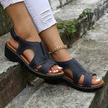 Laden Sie das Bild in den Galerie-Viewer, Libiyi Summer Velcro Fish Mouth Casual Women&#39;s Sandals - Libiyi