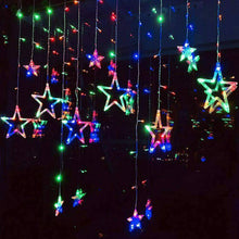 Charger l&#39;image dans la galerie, LED Star Curtain Lights 12 Stars 8 Modes Christmas String Lights - Libiyi