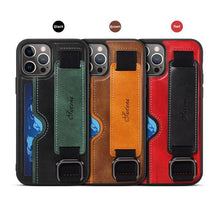 Carregar imagem no visualizador da galeria, 2022 Protective Leather Kickstand Wristband Case For iPhone - Libiyi